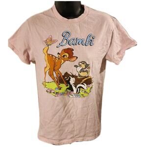 Liscened Disney Bambi T Shirt Women’s Small Light Pink Short Sleeve Thumper